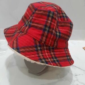Plaid Red Bucket Hat